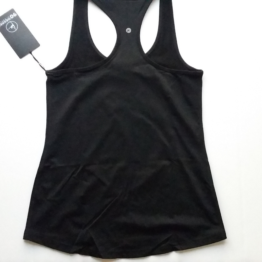 90 degrees black halter razor back workout top - Picture 5 of 9